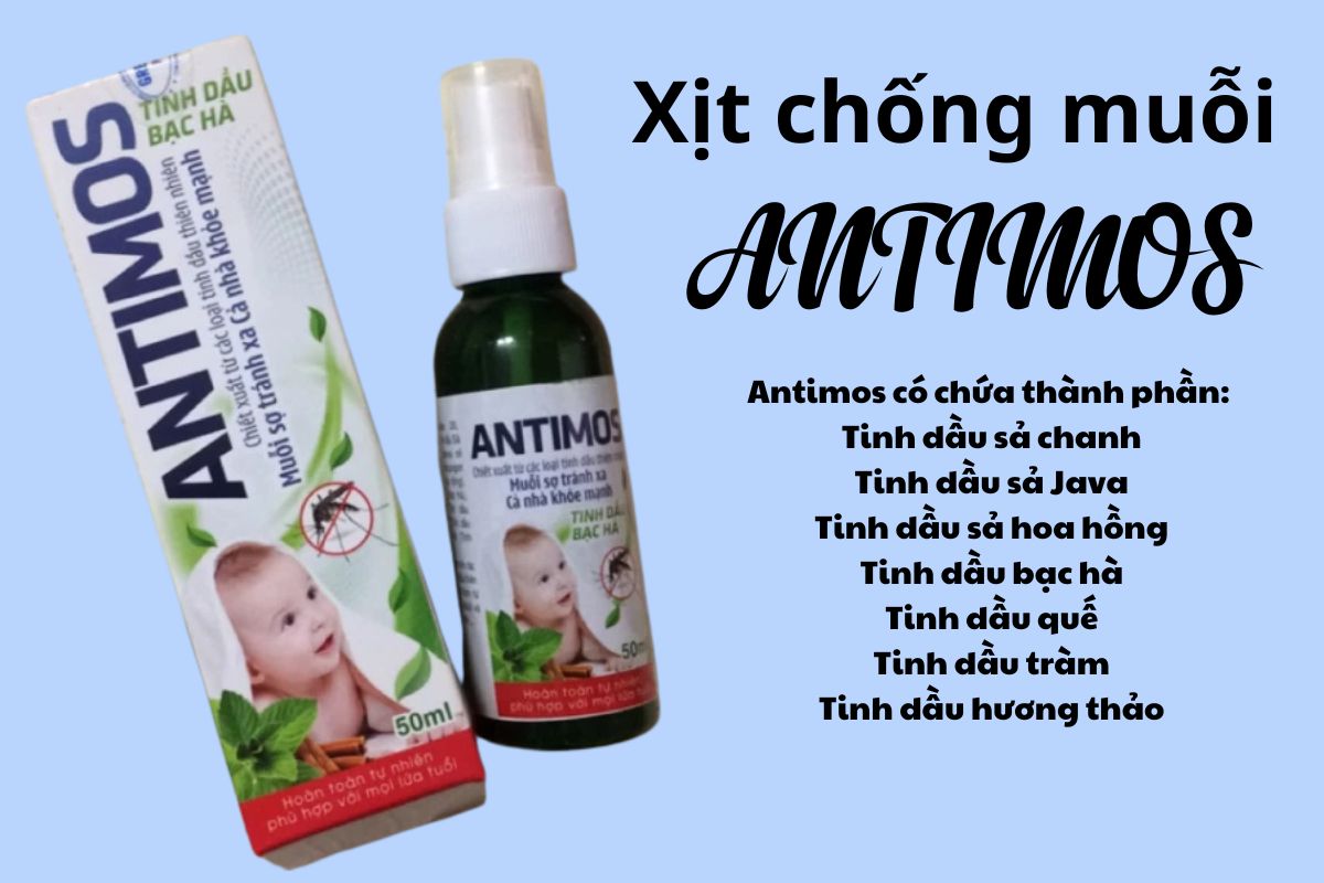 Antimos 9 Antimos giúp xua đuổi côn trùng