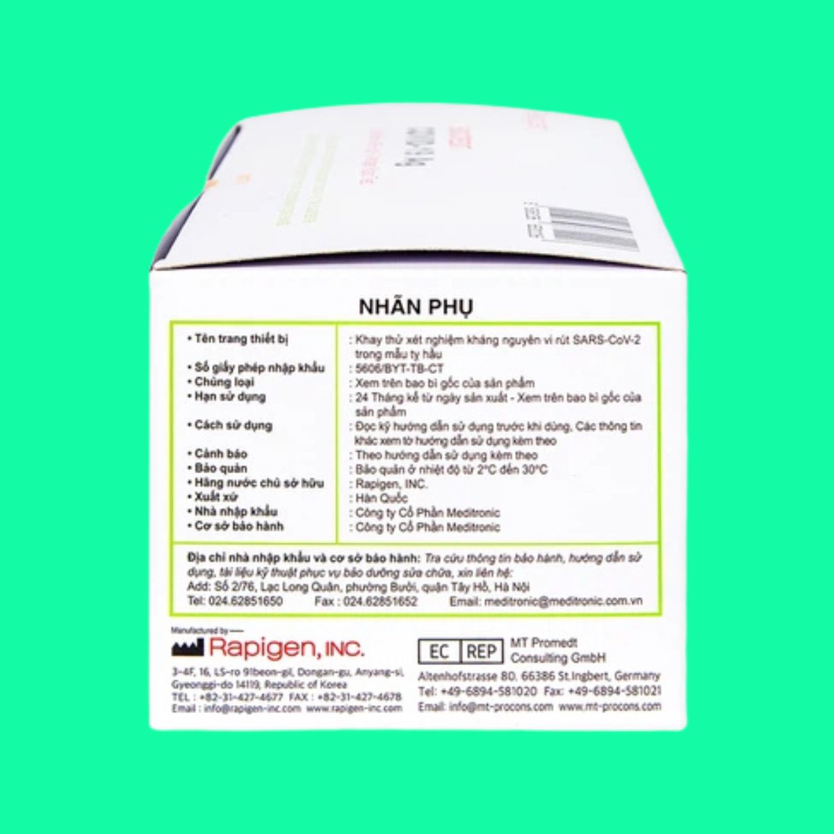 Bộ kit test nhanh Biocredit Covid-19 Ag Test (1) Bộ kit test nhanh Biocredit Covid-19 Ag Test