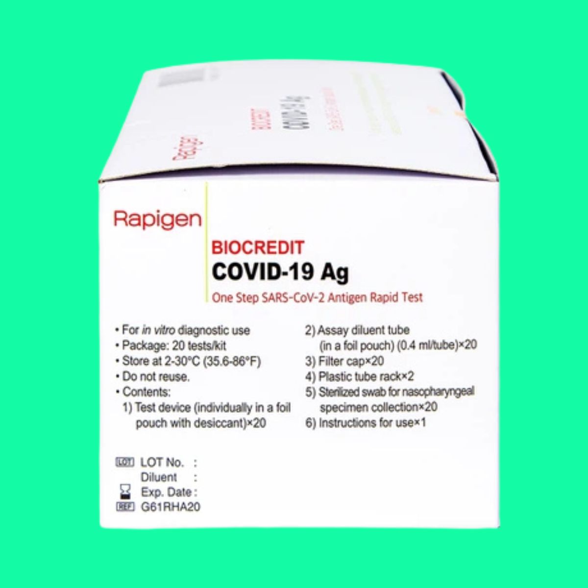 Bộ kit test nhanh Biocredit Covid-19 Ag Test (7) Bộ kit test nhanh Biocredit Covid-19 Ag Test