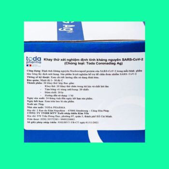 Bộ test nhanh SARS-CoV-2 Toda Coronadiag Ag 5 Bộ test nhanh SARS-CoV-2 Toda Coronadiag Ag