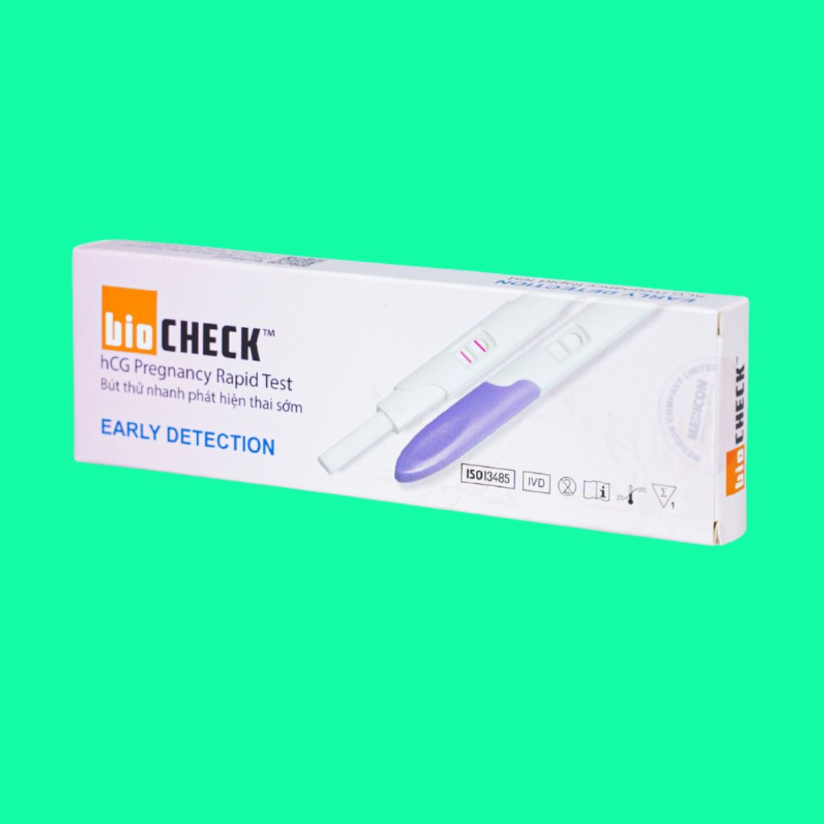 Bút thử thai BioCheck hCG Pregnancy Rapid Test (1) Bút thử thai BioCheck hCG Pregnancy Rapid Test