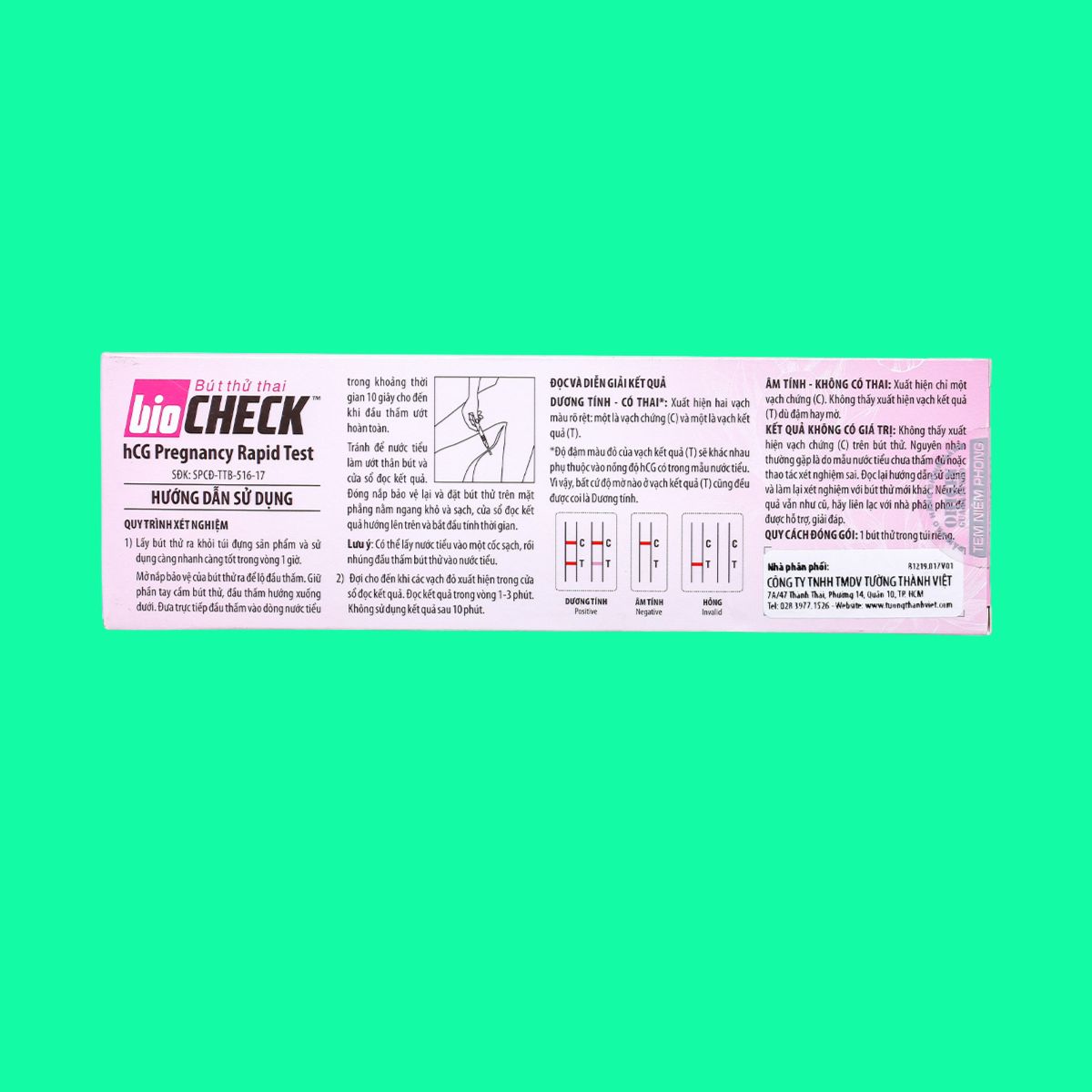 Bút thử thai BioCheck hCG Pregnancy Rapid Test (6) Bút thử thai BioCheck hCG Pregnancy Rapid Test