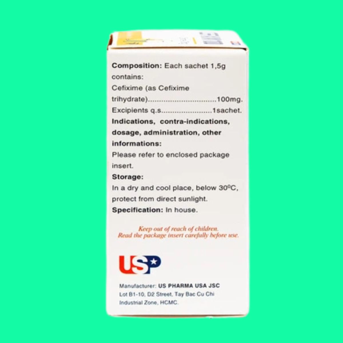 Cefixim 100 US Pharma (3) Cefixim 100 US Pharma