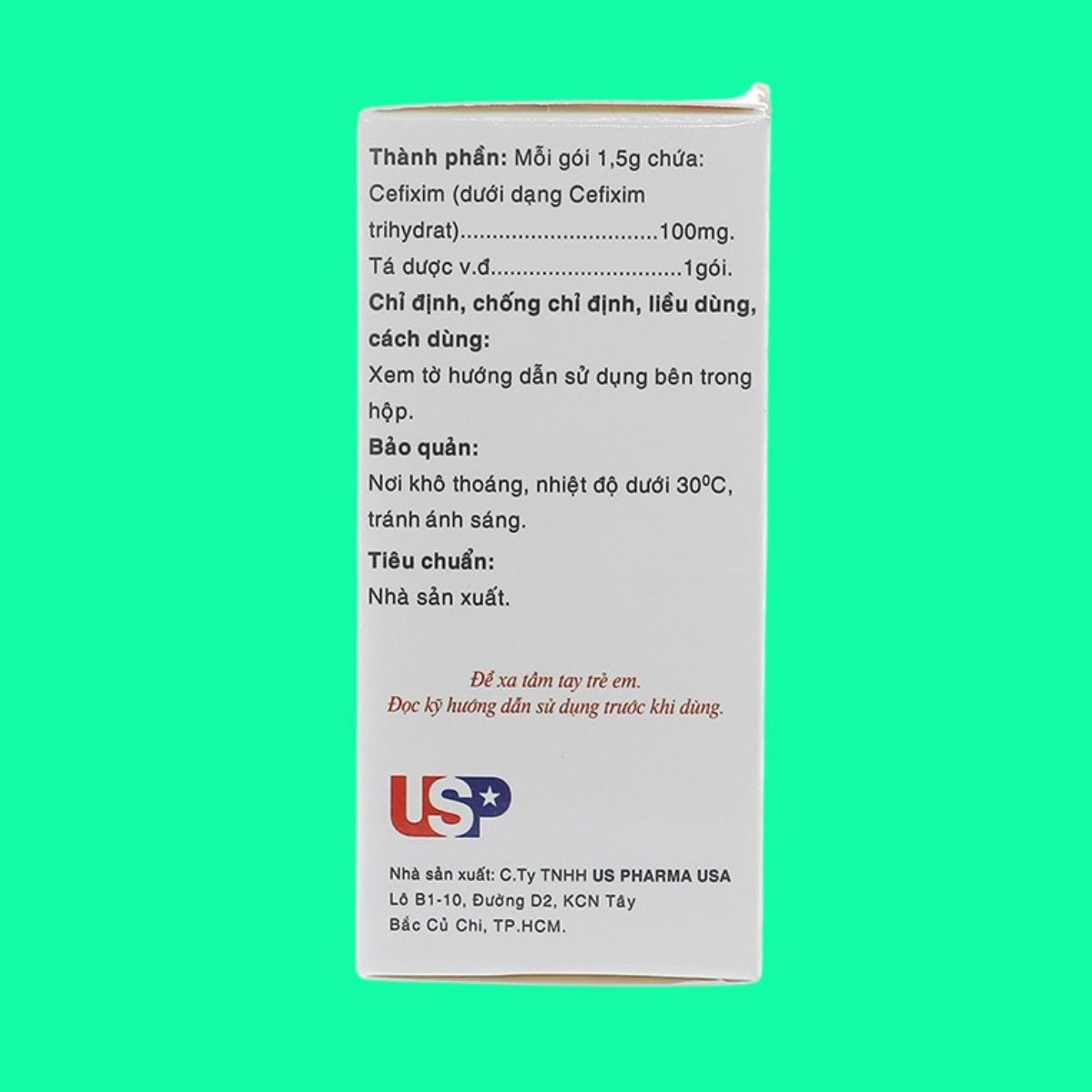 Cefixim 100 US Pharma (9) Cefixim 100 US Pharma
