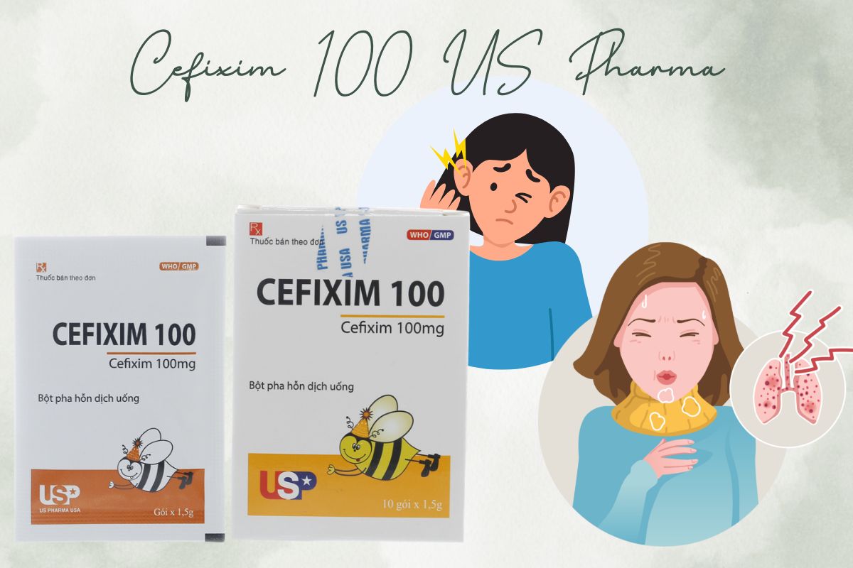 Cefixim 100 US Pharma 20 Cefixim 100 US Pharma có tác dụng gì?