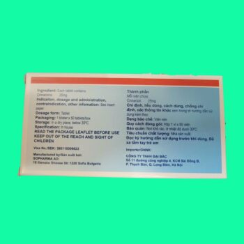 Cinnarizine Sopharma 25mg