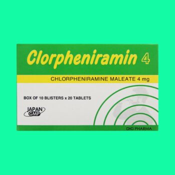 Clorpheniramin 4 DHG (viên nén dài)