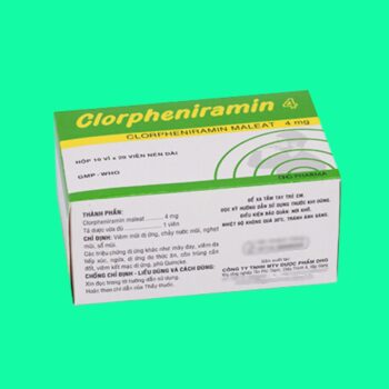 Clorpheniramin 4 DHG (viên nén dài)