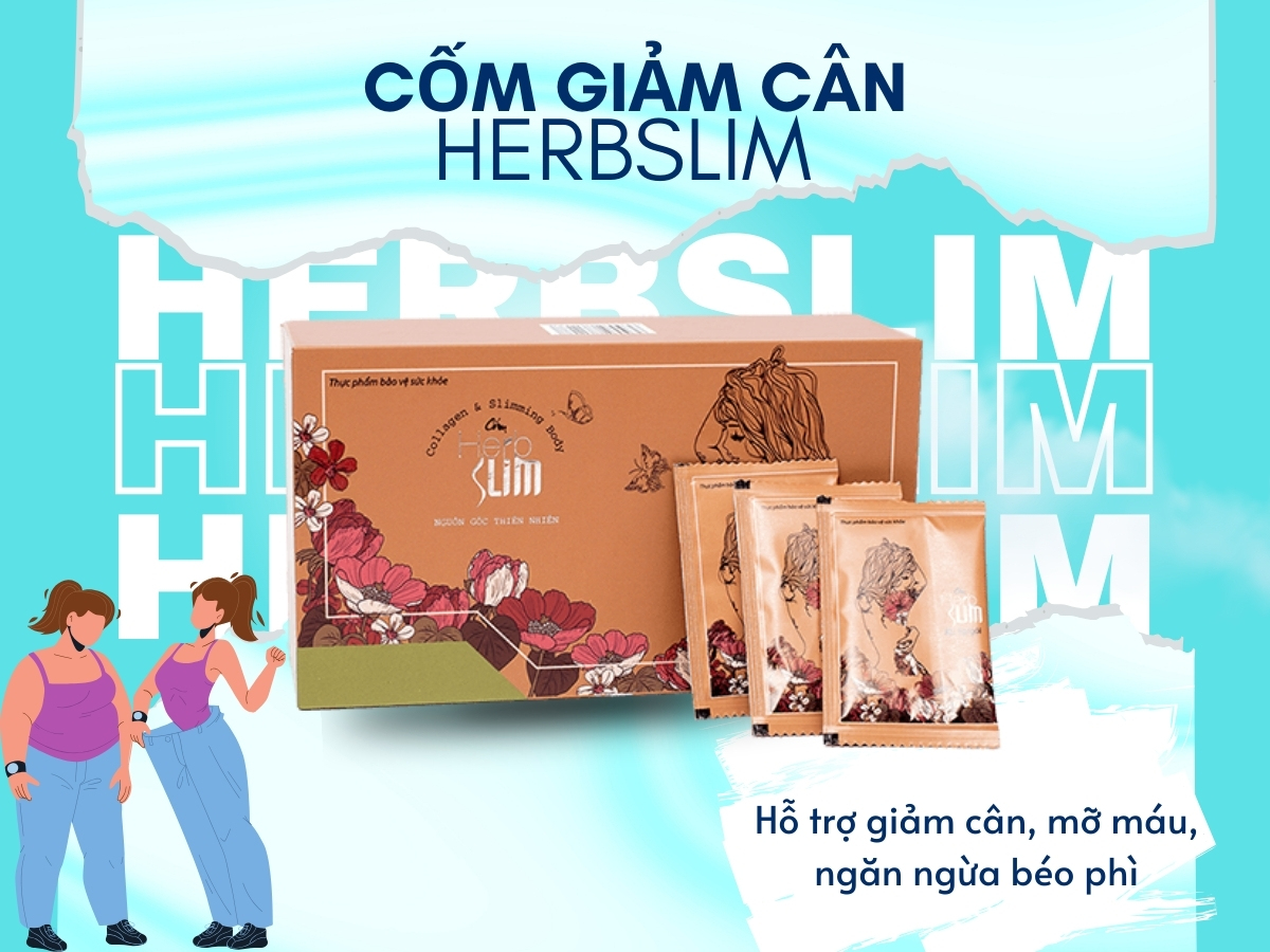 Cốm giảm cân Herbslim hỗ trợ giảm cân, giảm nguy cơ béo phì