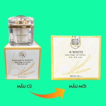 Dakami K-White 30g mẫu cũ và mẫu mới