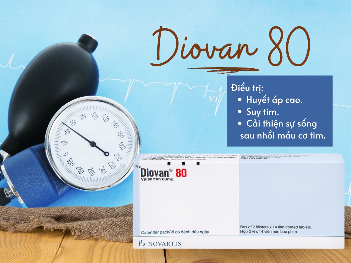 Diovan 80 17 Thuốc Diovan 80 giúp điều trị huyết áp cao, suy tim