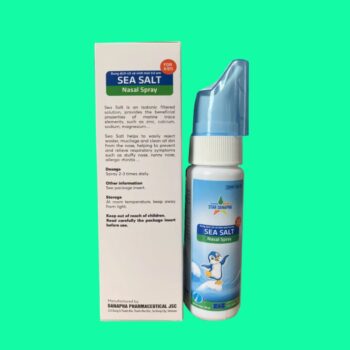 Dung dịch xịt vệ sinh mũi trẻ em Sea Salt Nasal Spray 80ml
