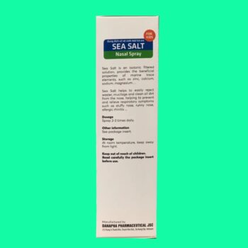 Dung dịch xịt vệ sinh mũi trẻ em Sea Salt Nasal Spray 80ml
