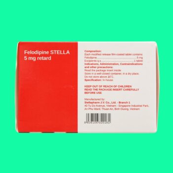 Felodipine Stella 5mg Retard 5 Felodipine Stella 5mg Retard