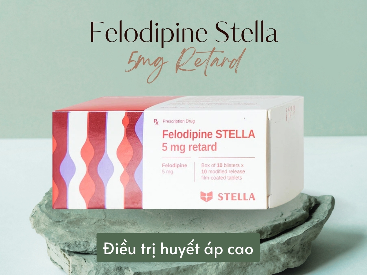 Felodipine Stella 5mg Retard 13 Thuốc Felodipine Stella 5mg Retard điều trị cao huyết áp