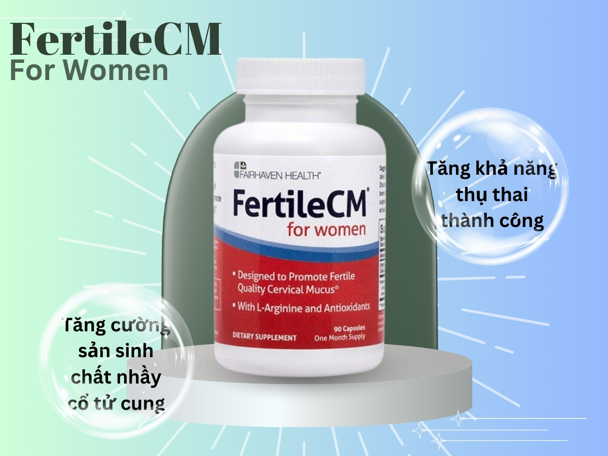 FertileCM For Women giúp tăng khả năng có thai