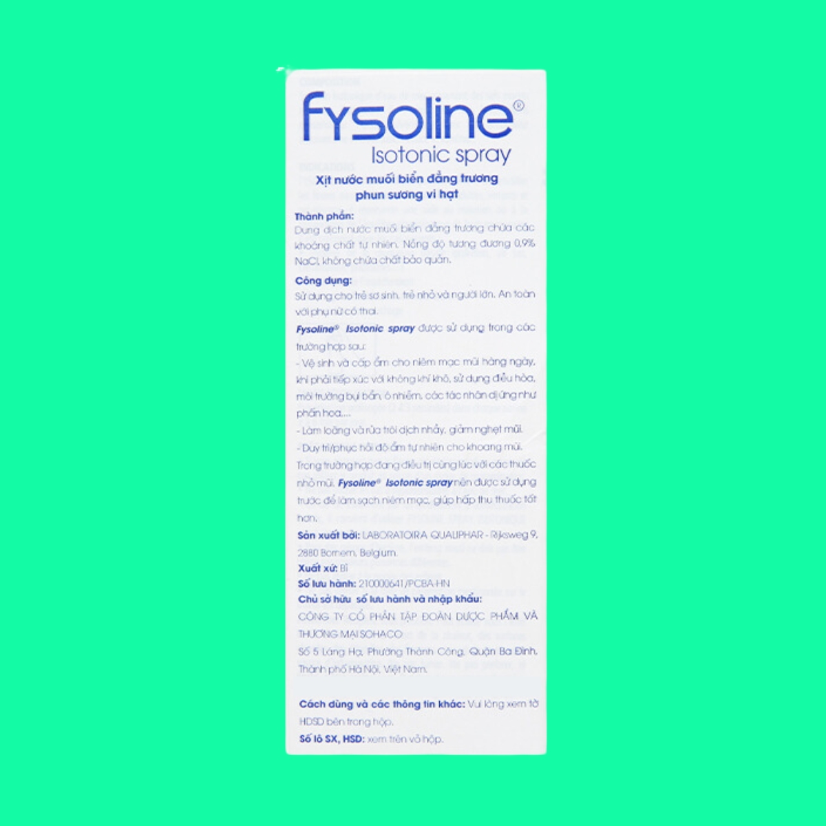 Fysoline Isotonic Spray 100ml 4 Fysoline Isotonic Spray 100ml