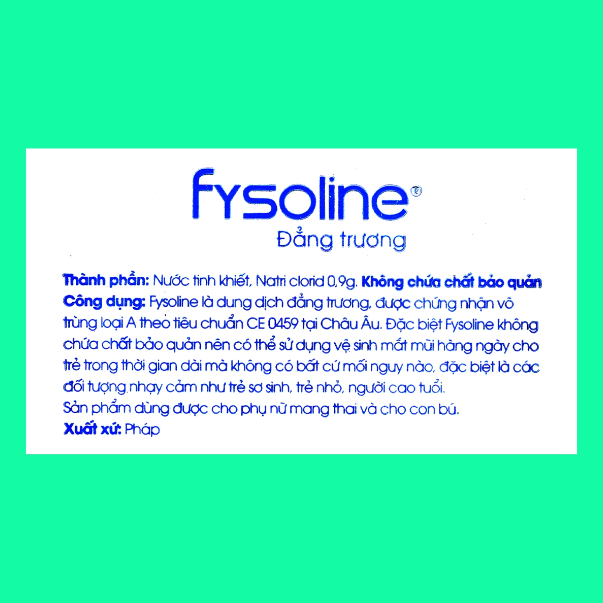 Fysoline Isotonique 5ml 7 Fysoline Isotonique 5ml