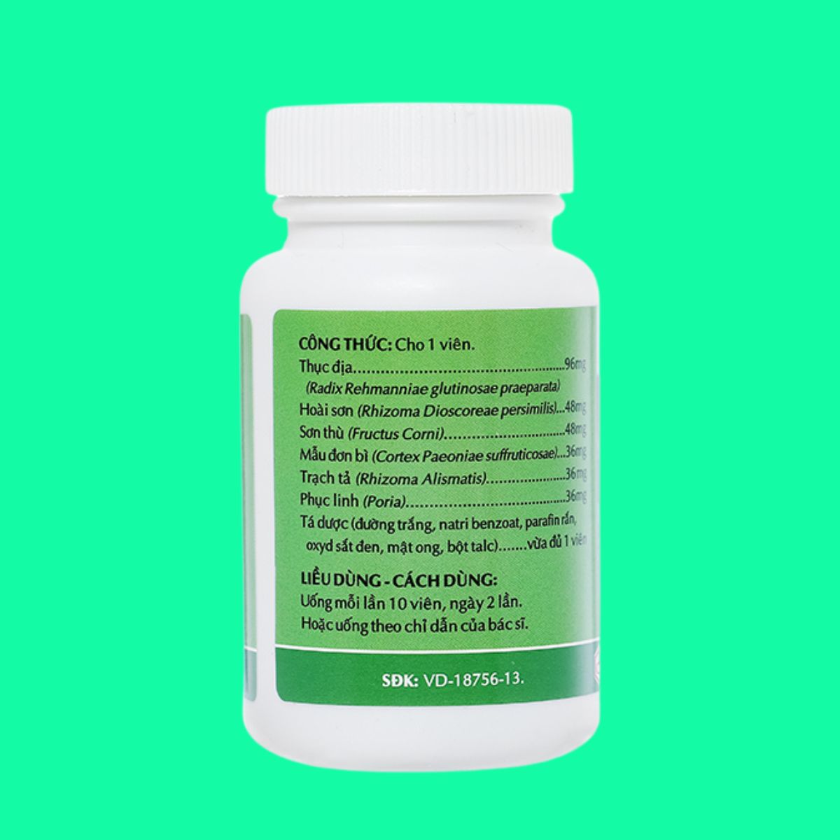 Hoàn Lục Vị Bổ Thận Âm (12) Hoàn Lục Vị Bổ Thận Âm