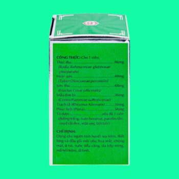 Hoàn Lục Vị Bổ Thận Âm 7 Hoàn Lục Vị Bổ Thận Âm