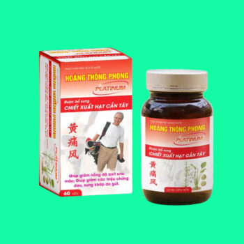 Hoàng Thống Phong Platinum (Hộp 60 viên) - Giải pháp cho người bị gút