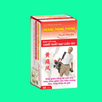 Hoàng Thống Phong Platinum (Hộp 60 viên) - Giải pháp cho người bị gút