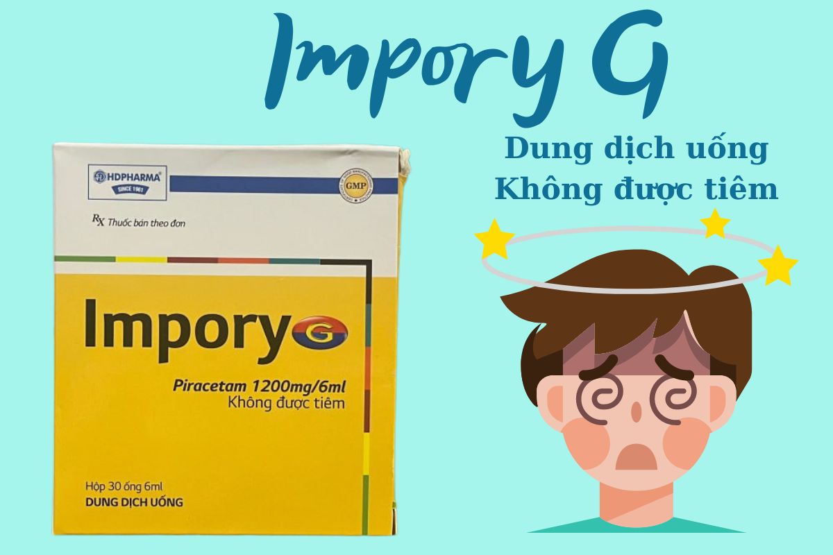 Impory G điều trị chóng mặt, đau đầu