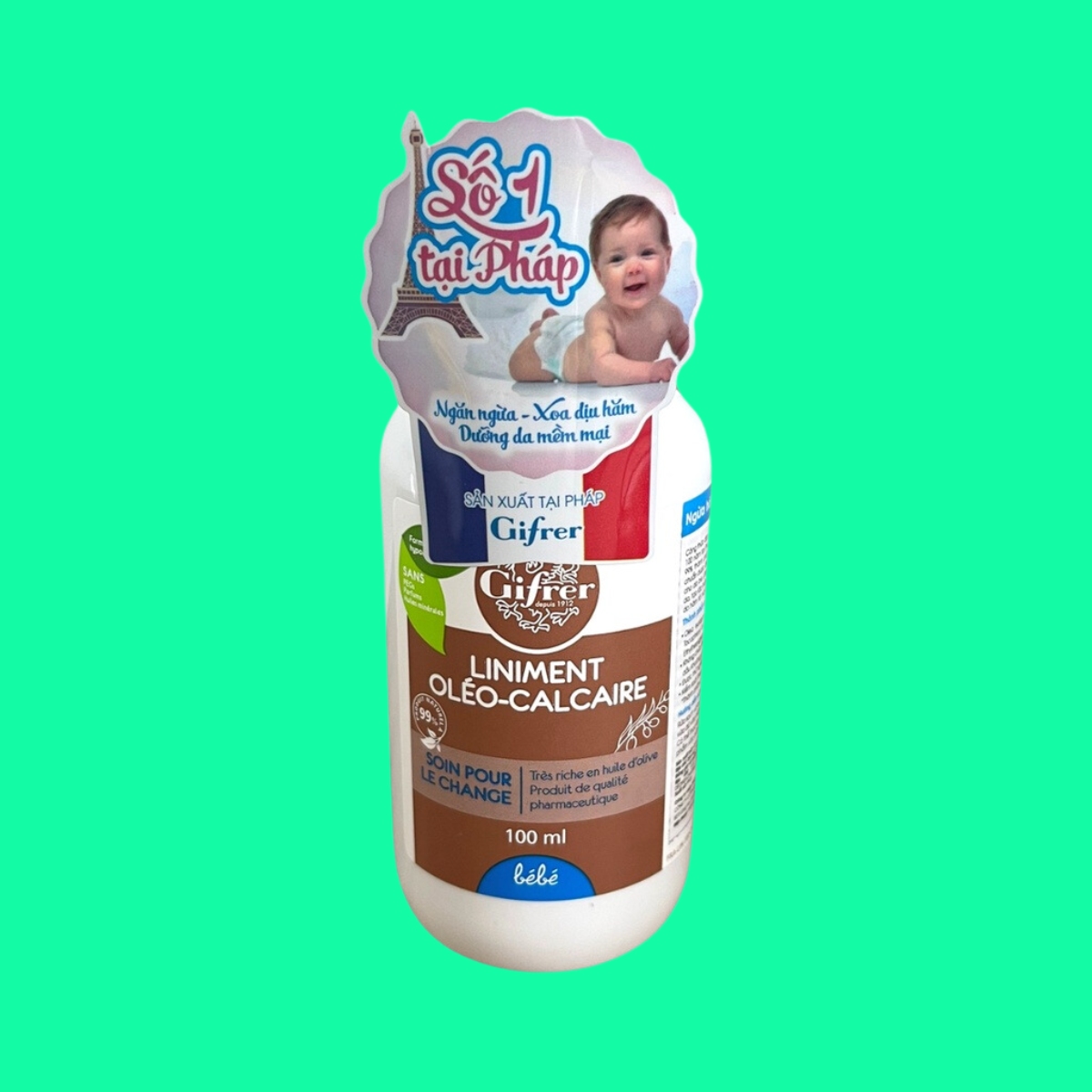 Kem chong ham Gifrer Liniment Oleo-Calcaire 100ml Kem chống hăm Gifrer Liniment Oleo-Calcaire 100ml