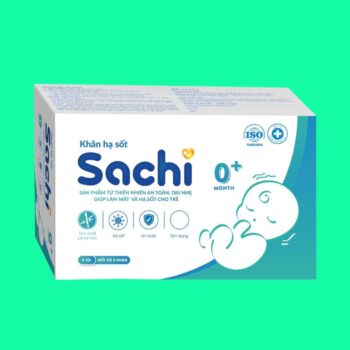 Khăn hạ sốt thảo dược Sachi 0M+