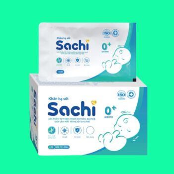 Khăn hạ sốt thảo dược Sachi 0M+