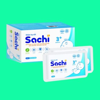 Khăn hạ sốt thảo dược Sachi 3M+ 2 Khăn hạ sốt thảo dược Sachi 3M+