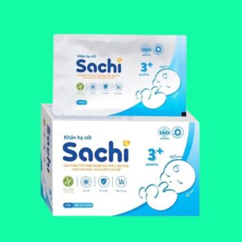 Khăn hạ sốt thảo dược Sachi 3M+ 3 Khăn hạ sốt thảo dược Sachi 3M+