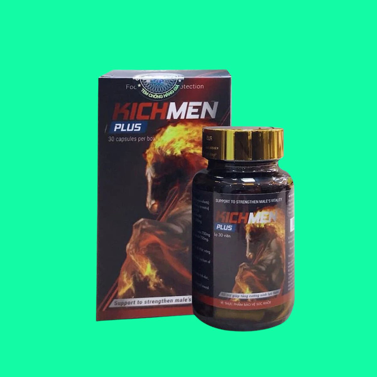 Kichmen Plus - 1 Kichmen Plus (Hộp 30 viên) - Tăng cường sinh lực phái mạnh