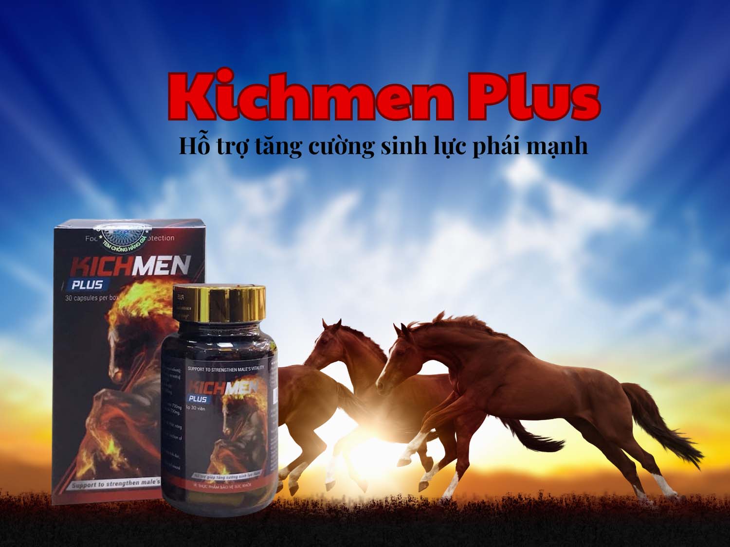 Kichmen Plus 13 Kichmen Plus (Hộp 30 viên) - Tăng cường sinh lực phái mạnh