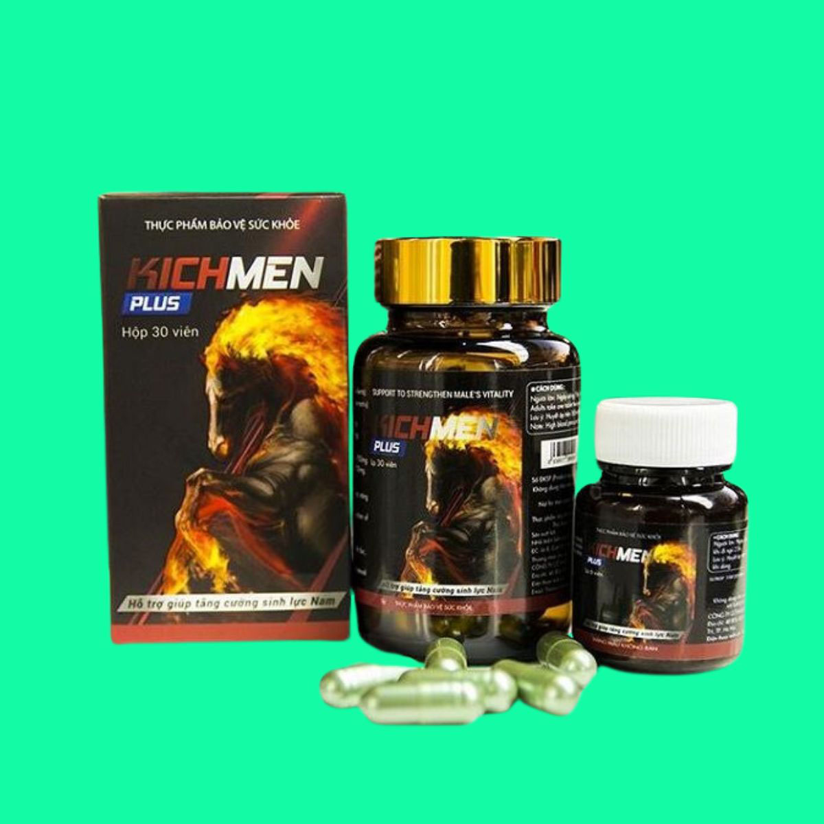 Kichmen Plus - 9 Kichmen Plus (Hộp 30 viên) - Tăng cường sinh lực phái mạnh