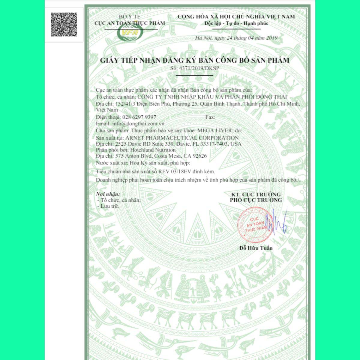 Mega Liver - 11 Hotchland Mega Liver (Hộp 30 viên) - Hỗ trợ tăng cường chức năng gan