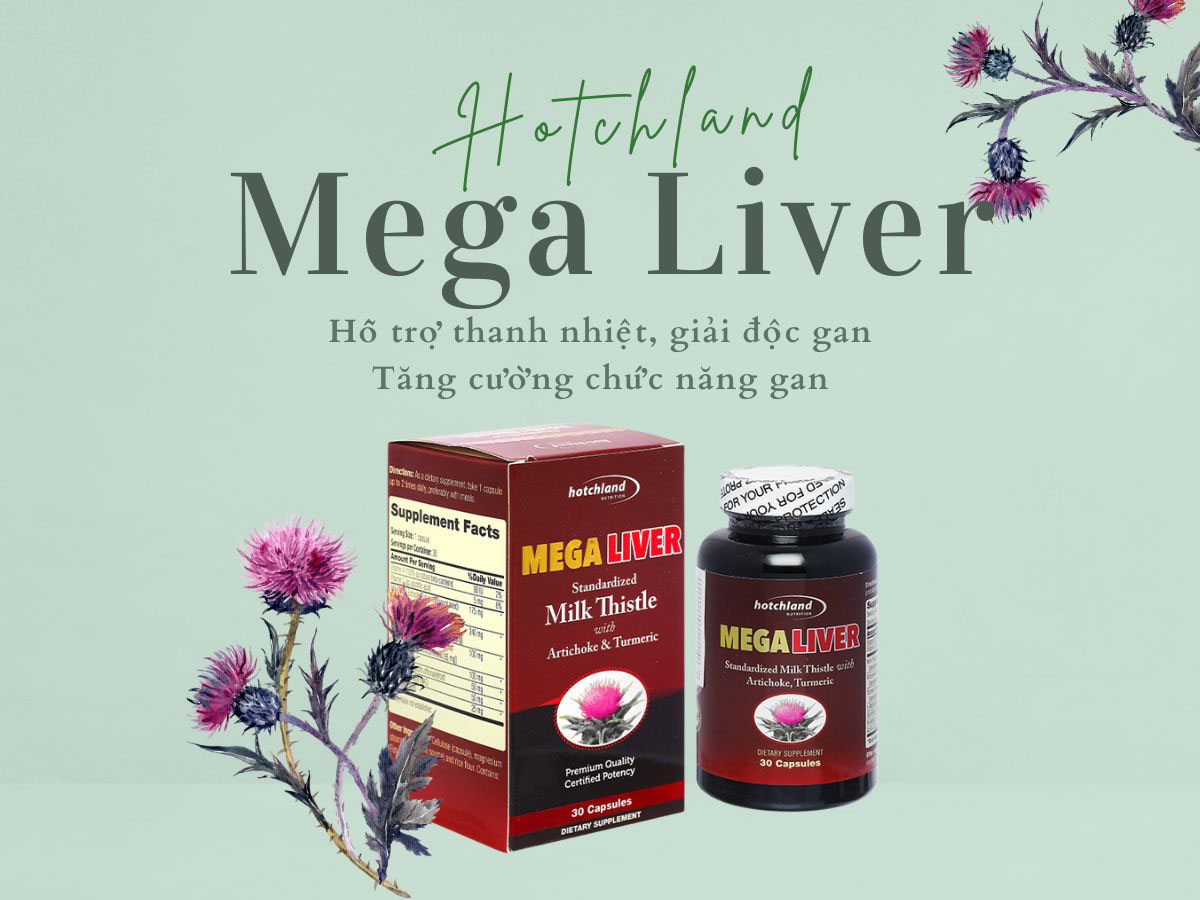 Mega Liver 15 Hotchland Mega Liver (Hộp 30 viên) - Hỗ trợ tăng cường chức năng gan