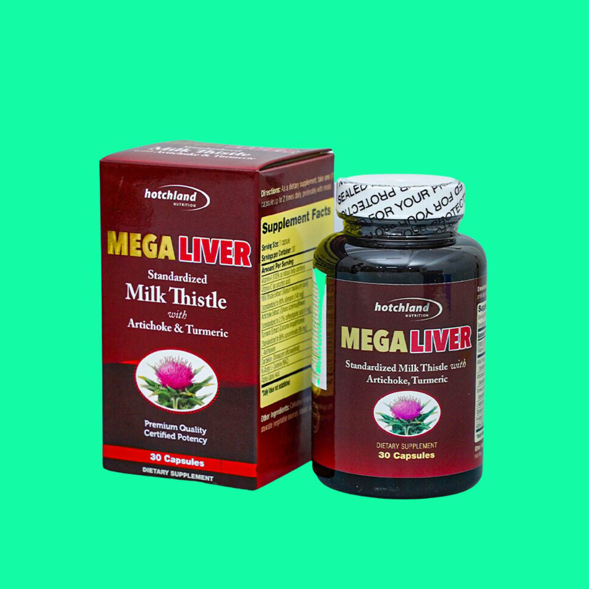 Mega Liver - 2 Hotchland Mega Liver (Hộp 30 viên) - Hỗ trợ tăng cường chức năng gan