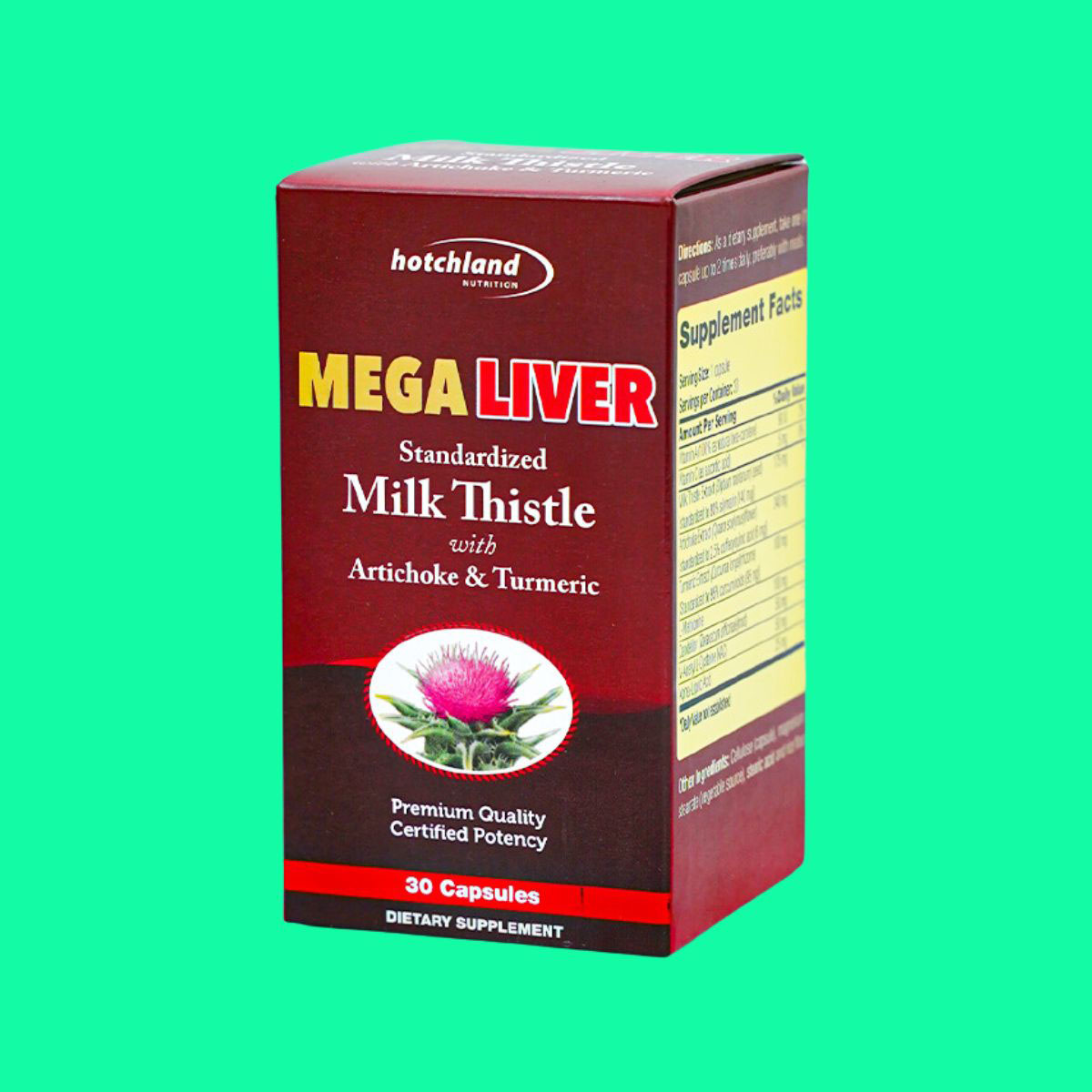 Mega Liver - 4 Hotchland Mega Liver (Hộp 30 viên) - Hỗ trợ tăng cường chức năng gan