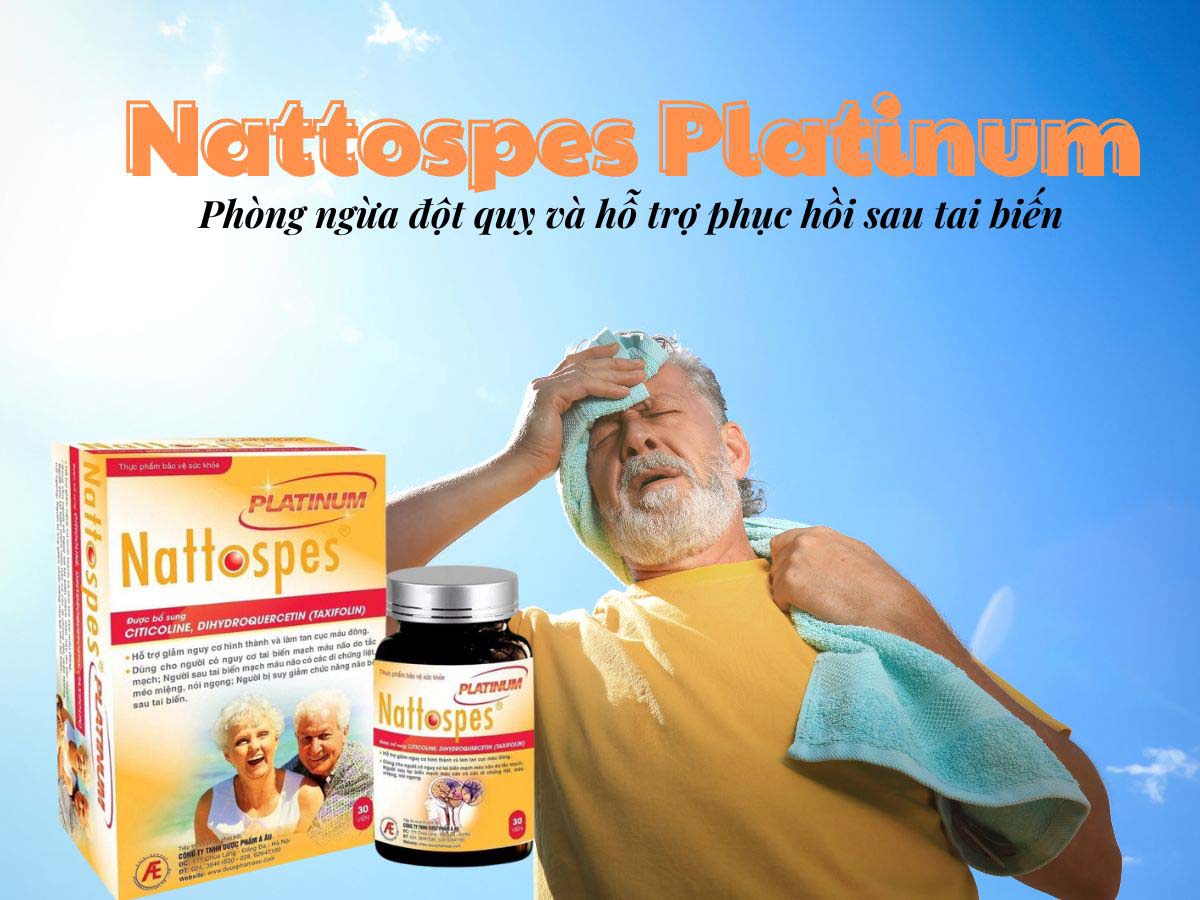 Nattospes Platinum (Hộp 30 viên) - Ngăn ngừa tai biến mạch máu não