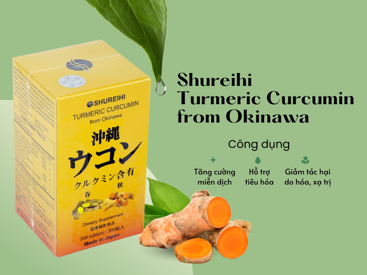 Shureihi Turmeric Curcumin from Okinawa 9 Shureihi Turmeric Curcumin from Okinawa giúp tăng cường miễn dịch