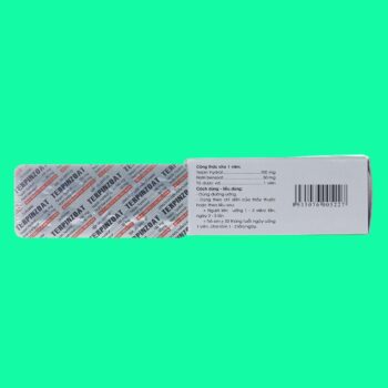 Terpinzoat 100mg/50mg (viên bao đường)