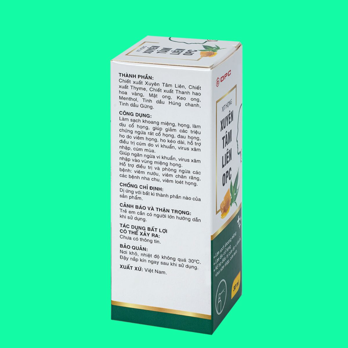 Xit hong Xuyen Tam Lien OPC (2) Xịt họng Xuyên Tâm Liên OPC