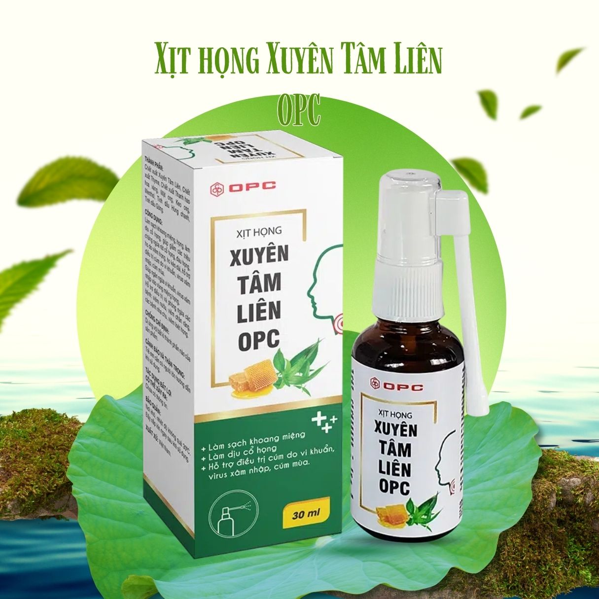 Xịt họng Xuyên Tâm Liên OPC 9 Xịt họng Xuyên Tâm Liên OPC