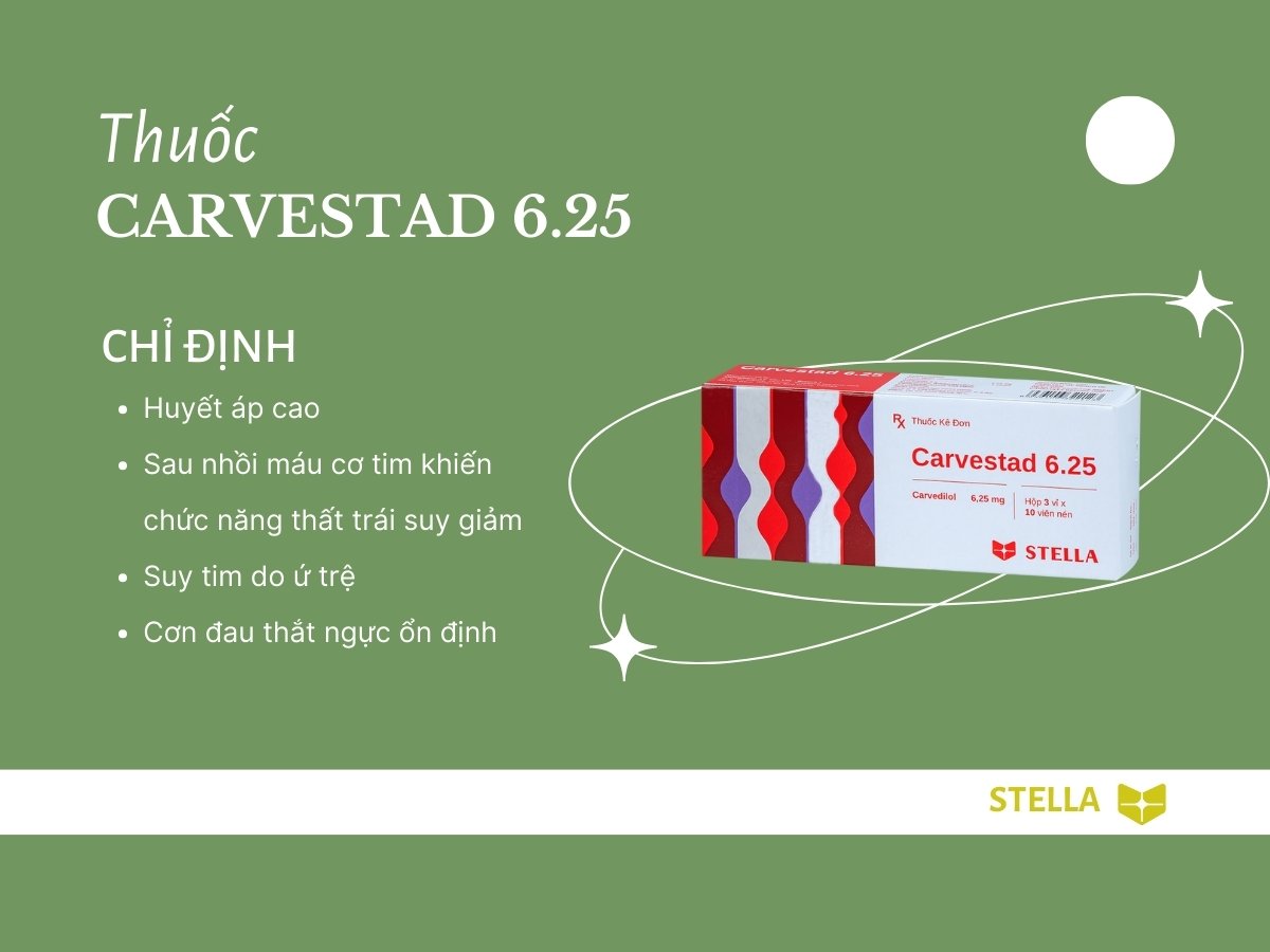 Carvestad 6.25 13 Thuốc Carvestad 6.25