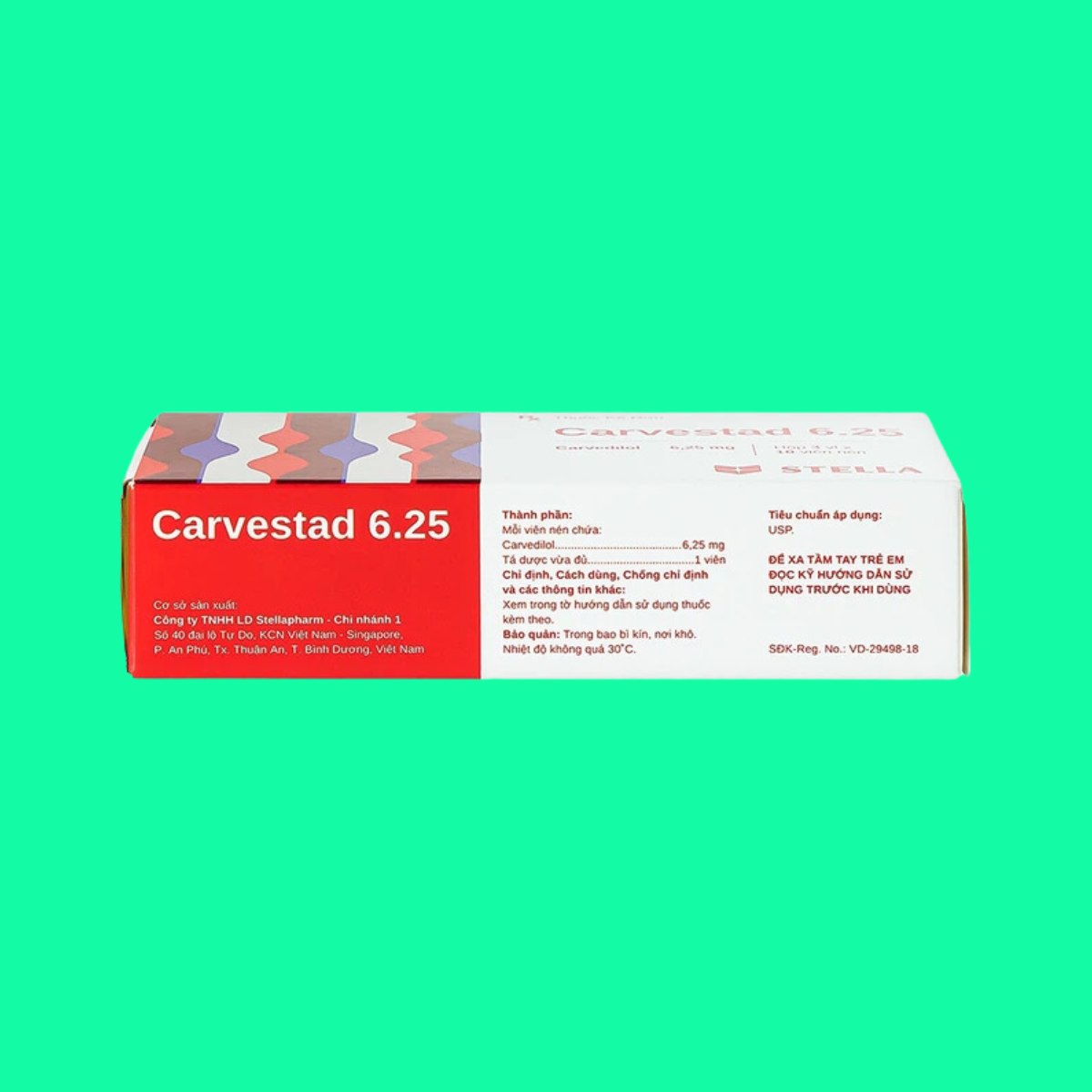 carvestad-6-25mg-4 Thuốc Carvestad 6,25