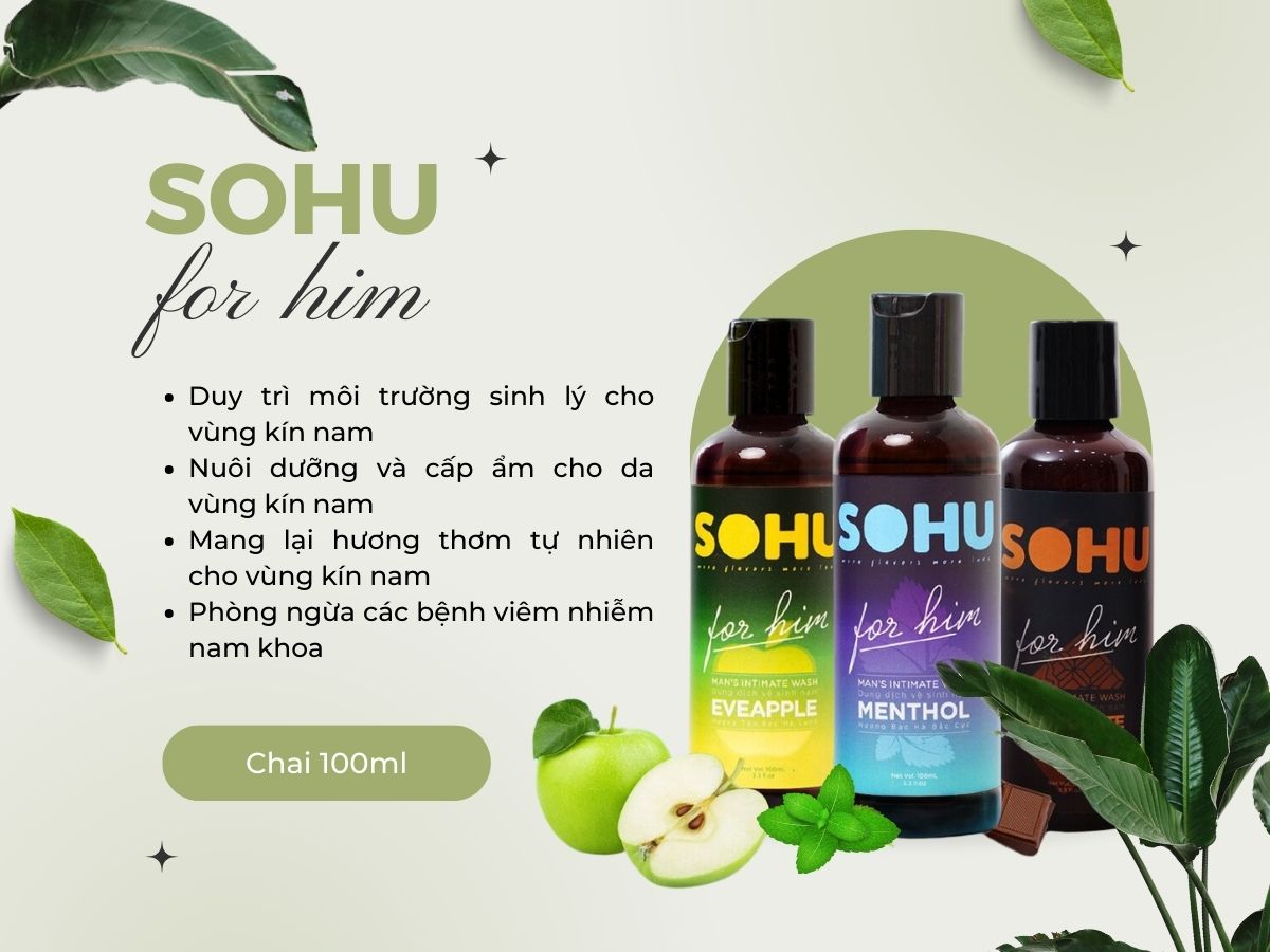 Dung dịch vệ sinh nam SOHU 14 Dung dịch vệ sinh nam SOHU