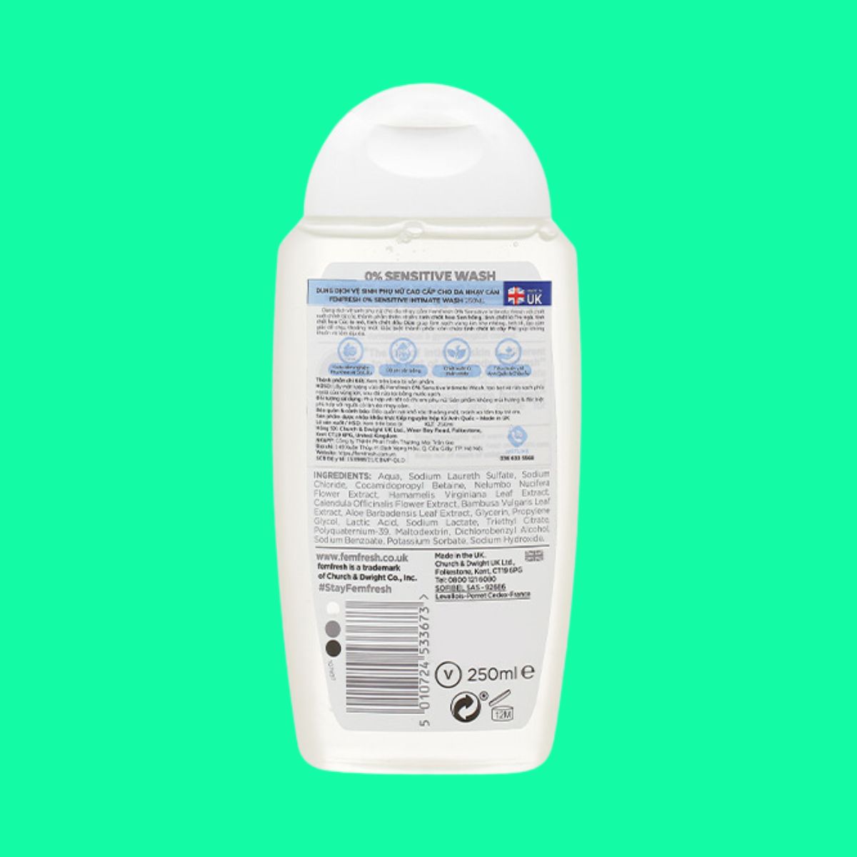 femfresh-0-sensitive-intimate-wash-3 Dung dịch vệ sinh Femfresh 0% Sensitive Intimate Wash