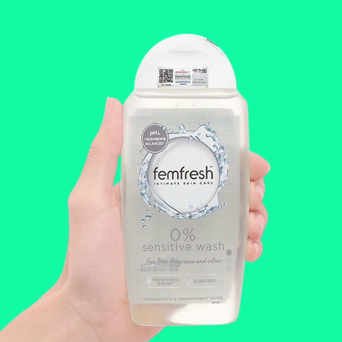 femfresh-0-sensitive-intimate-wash-4 Dung dịch vệ sinh Femfresh 0% Sensitive Intimate Wash