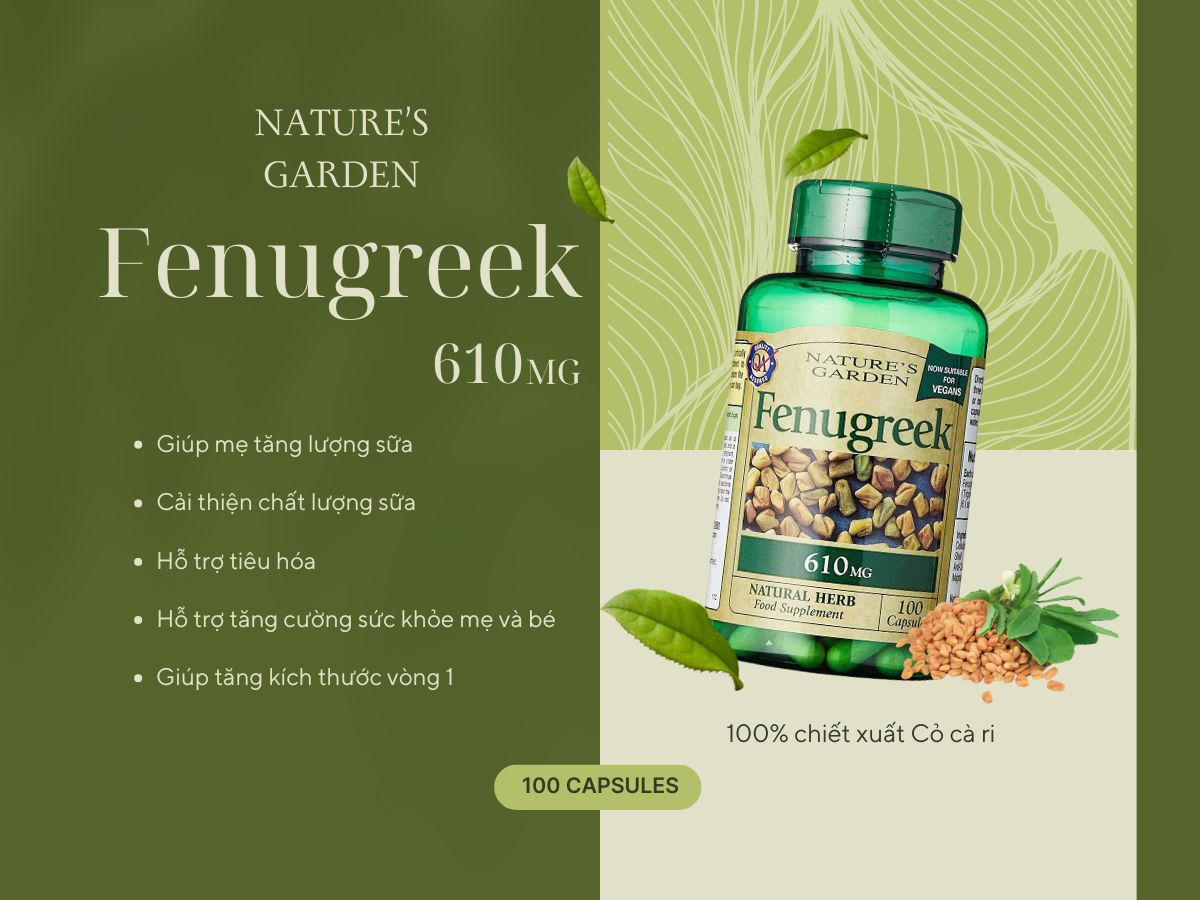 Fenugreek 610mg Nature’s Garden 15 Fenugreek 610mg Nature’s Garden